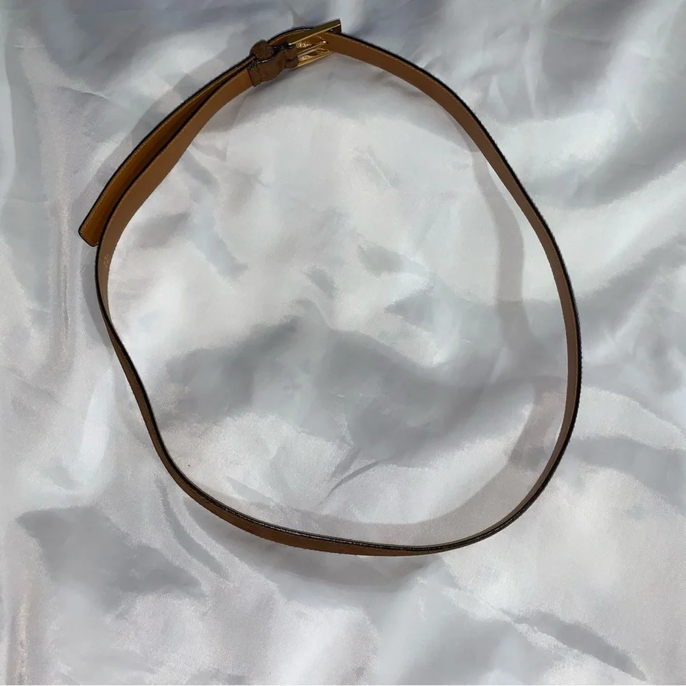 SAINT LAURENT PARIS YSL brown suede BELT 38" - Picture 11 of 11